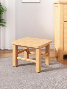 Stool เต้าหู้ไม้เนื้อนุ่มสำหรับใช้ในบ้าน ที่นั่งแบบพับได้ สไตล์เรียบง่าย ขนาดเล็ก สำหรับใส่รองเท้าในร่ม ชานชาลา ห้องน้ำ ห้องนอน