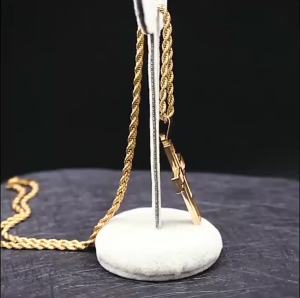 Big Cross Jesus Stainless Steel Necklace for Men Women Gold Color Hip Hop Male Long Chain Gift Jewerly Cordao Masculino N1172S02