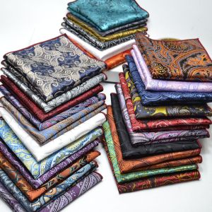 Mens Pocket Towel Korean Version Cashew Flower Small Square Suit Handkerchief Versatile Dress 24*24cm
