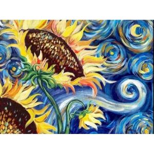 Large Size DIY Painting By Numbers Van Gogh Starry Sky Picture By Numbers Scenery Wall Art Acrylic Paint for Home Decor Art