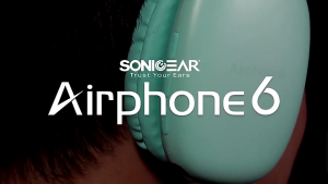 SonicGear AirPhone 6 Rechargeable Bluetooth Headphones With Mic | Up to 10 Hours PlayTime | 1 Year Warranty