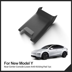 For Tesla Model Y 2025/2026 Juniper armrest box rear anti-kick guard TPE material accessory. Rear center console lower anti-kicking pad 1pc.