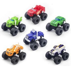 6P Racing Car Blaze Monster Diecast Toy Russia Miracle Crusher Truck Toys Vehicle Car Transformation Toys Best Gifts For Kids