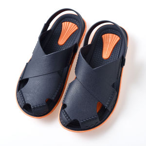 Import Vietnam Natural Rubber Sandals Men Outdoor Closed Toe Latex Slippers Summer Deodorant Hollowed-out Beach Hole Shoes