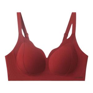 MiiOW | Comfortable Seamless Anti-Sagging Womens Underwear Breast Reduction Side Fatigue Relief U-Neck Soft Support Bra Cat Person