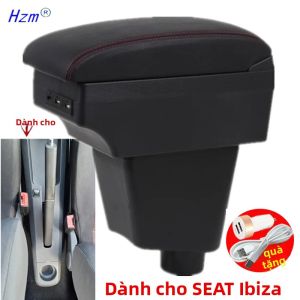 Hộp Đựng Tay Vịn SEAT Ibiza III 2001-2008 Phụ Kiện Xe Hơi Lưu Trữ Bằng Da ABS Tương Thích Với Các Mẫu 6j 6L