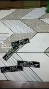 NAME TAG / PAPAN NAMA DADA / FULL AKRILIK