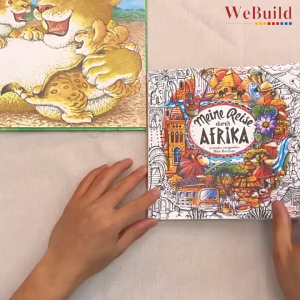 Meine Reise Durch Afrika 绘画填色本 涂鸦图画幼儿园儿童画画本 Children Toddler Kindergarten Colouring Work Book Buku WeBuild