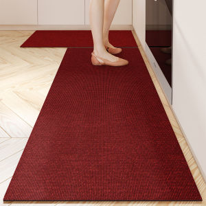 Thảm Nhà Bếp Chống Dầu Chống Trượt Thảm Nhà Dài Màu Trắng Thảm Chống Bụi Không Cần Giặt Thảm Chống Thấm Cho Phòng Khách