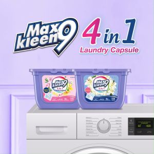 Maxkleen 9 4in1 Anti-Bacterial Laundry Capsule [40 Capsules Pack]