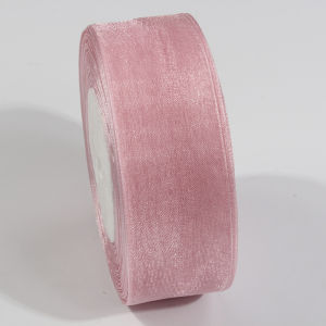 50 Yards Sheer Chiffon Organza Ribbon Pink Webbing DIY Crafts Christmas Halloween Wedding Decoration Gifts Wrapping Bow Fabric