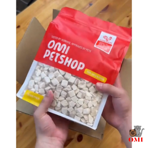 OMI Petshop 500g/pack Booster Gemuk Chicken Booster Cat Food Freeze Dried Chicken Cube Kucing Gemuk Pet Snack Cat Food