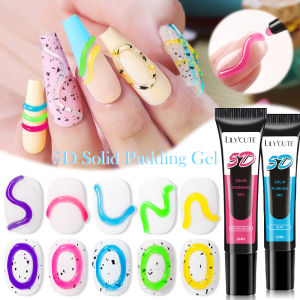 UR SUGAR LILYCUTE 5D Pudding Gel Nail Polish Korean-Style Elastic Embossed Solid Modeling Painting Liner For Nail Art Varnish Decoration