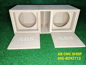 ตู้ลำโพงแบนพาส10นิ้วไม้หนา20mm. (ไม้MDF) (ไม้อัดแท้ตราภูเขากันน้ำกันชื้นได้) ให้เสียงนุ้มลึกลอยไกล