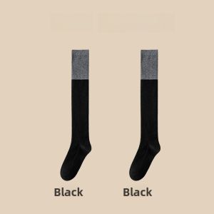 Miiow | Thickened Woolen Long Tube Socks Womens Autumn Winter Warm Knee-high Anti-slip Pressure Legging Knee And Thigh Protection Socks