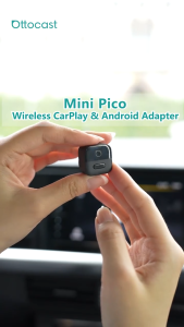 OTTOCAST Mini Pico 3.0 Cube 2 in 1 Wired To Wireless CarPlay Android Auto Adapter USB Stick Wifi Car Accessories