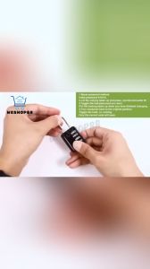 WESHOP88 1pcs Combination Lock 4 Digit Security Padlock with Key Weatherproof Design Combo Lock for School Sports or Gym Locker Employee Locker Fence Gate Case Toolbox
