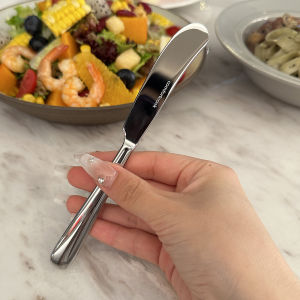 Japanese Style Stainless Steel Butter Knife Butter Knife Scraper Coated Jam Knife Cheese Dessert Knife Butter Knife Home Use Scraper