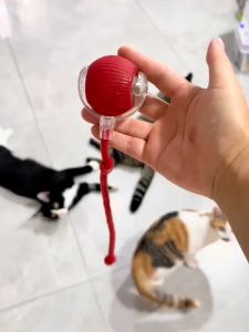 Bola kucing otomatis bola kucing pintar anak kucing secara otomatis menghindari latihan fisik hewan peliharaan kucing/anjing mainan kucing elektrik