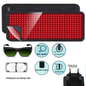 Đệm Sưởi Trị Liệu Ánh Sáng Đỏ Hồng Ngoại Thiết Bị Chăm Sóc Cơ Thể Giảm Đau Nhức Cơ Thư Giãn Vùng Eo Lưng Vai - Phiên Bản Nâng Cấp