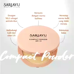 JUKE Sariayu Compact Powder SPF 15 Bedak Padat Anti Oksidan Peppermint Oil Anti Inflamasi
