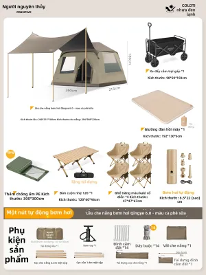 The Primitive | Lều Hơi Tự Động Cho Du Lịch Ngoài Trời Chống Thấm Nước