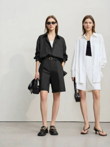 AMII | Bamboo Fiber Leisure Shirt and Shorts Set