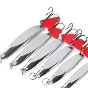7 10 14 18 21 28g Metal Spinner Spoon Hard Fishing Bait Noise Sequins Paillette Feather Treble Hook 1PC Fishing Tackle Lure