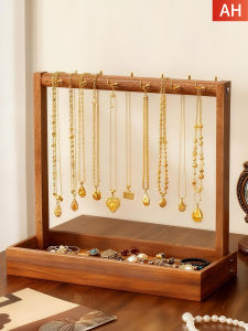 Solid Wood Jewelry Organizer Display Stand