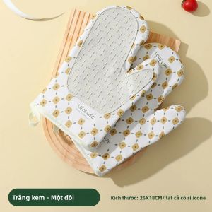 Dày Silicone Cách Nhiệt Găng Tay Chống Bỏng Cho Lò Nướng Nhà Bếp Nướng Chịu Nhiệt Độ Cao Tay Kẹp Vật Dụng Nhà Bếp