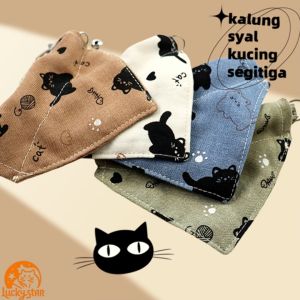 Bola Syal Kucing Syal Anjing Koboi Syal Kucing Segitiga Syal Kucing Ukuran Disesuaikan Aksesoris Hewan Peliharaan