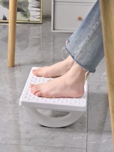 Ergonomic Office Foot Stool Rest with Foot Massage Roller Leg Rest Foot Stand Adjustable Footrest