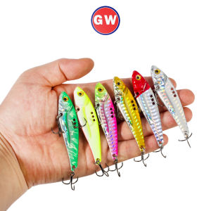 Fishing Bait 7g/10g/14g/17g/20g Vibrating Metal Spoon Lure 3D Eyes Spinner Balancer VIB Bionic Bait Sinking Jig Full Swimming