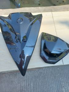 tameng dasi depan dan visor xeon karbu karbon