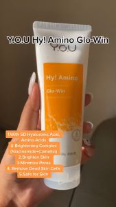 YOU Hy! Amino Facial Wash Anti Acne Hydrating Brightening Oil Control/Anti Bacterial Creamy Wash 100g