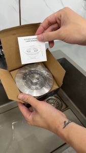 Rây lọc bồn rửa nhà bếp bằng thép không gỉ 304 nút chặn cống ngăn mùi hôi ngăn thức ăn thừa làm tắc cống giỏ lọc rác thải thực phẩm