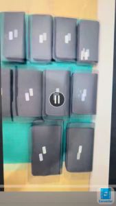 Dompet HP / Sarung HP Pinggang Gesper Bahan Kulit Asli Dengan Pengunci Magnet