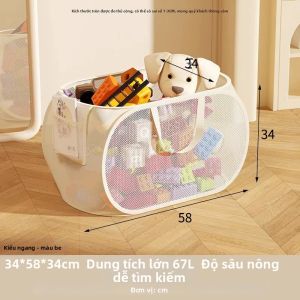 Hộp Lưu Trữ Đồ Chơi Dung Lượng Lớn Cho Búp Bê Nhồi Bông Và Khối Xây Dựng