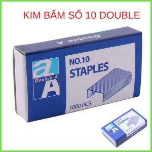 [ Hàng Hót]1 Hộp Nhỏ Kim Bấm Số 10 Nhãn Hiệu Double Thương Hiệu Uy Tín Chất Lượng Tốt