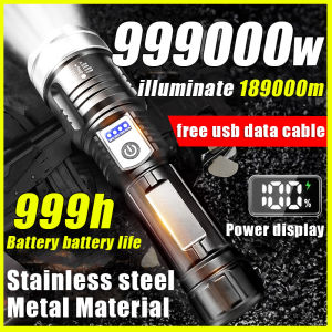 Flashlights heavy duty japan military zoomable led flashlight chargable super bright work light original tactical flash light rechargeable for brownout water proof mini flashlight battery operated 200000 lumens lamp small magnet promo emergency light