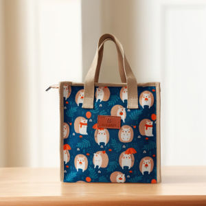 Fashionable Waterproof Handbag New Style Student Mom Carry-On Lunch Box Bag Portable Outing Bento Bag for Office Workers