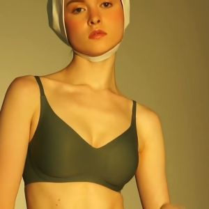 GUKOO 3D Comfortable Breathable jelly strip seamless women gathered sports bra S-2XL