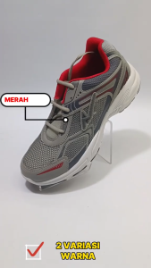 Sepatu Olahraga Sport Lari Kerja Pria Dewasa Pro Att Mc 52 Tali Abu Merah Size 39 sd 43 Keren Berkualitas