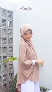 Hijab Khimar Bergo Hamidah Jumbo XL Spandek Jersey | Jilbab Bergo Simple Pad XL Spandek Jersey | Kerudung Ukuran Jumbo
