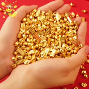 WANSHIXIANG | Wealth Attracting Ornament Mini Gold Ingot Treasure Basin