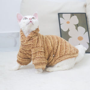 Abyssinian Cat Clothes Comfortable Arctic Velvet Coat Hairless Cat German Cat Clothes Special Winter Warmth Pet Supplies