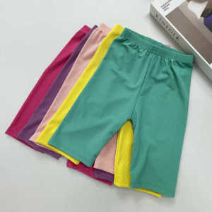 กางเกงเด็กผู้หญิงฤดูร้อน ทรงขากระบอก 5 ส่วน กางเกงว่ายน้ำ กางเกงขายาวลำลอง สำหรับเด็กอายุ 1-6 ปี ผ้าฝ้ายผสมโพลีเอสเตอร์