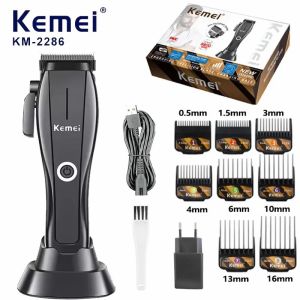 Kemei KM-2286 Hair Clipper Hair Cut Machine for Men Hair Trimmer Razor Rechargeable Base Charger Strong 8800RPM