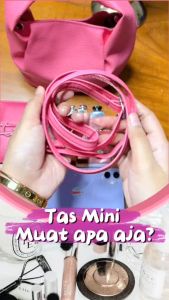 Haseena Tas Tangan Selempang Wanita Zakia Kulit Polos Lipit Awan Terbaru Kekinian Mini Handbag Slingbag Cloudy Casual Style Women