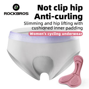 ROCKBROS Women Cycling Shorts Shockproof Sponge Padded Riding Triangle Shorts Breathable High Elastic Bike Underpants